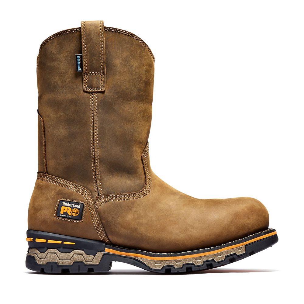 Bocanci De Muncă Timberland Barbati Maro - Pro® Ag Boss Alloy Toe Pull-On - Romania - MFQUSP074